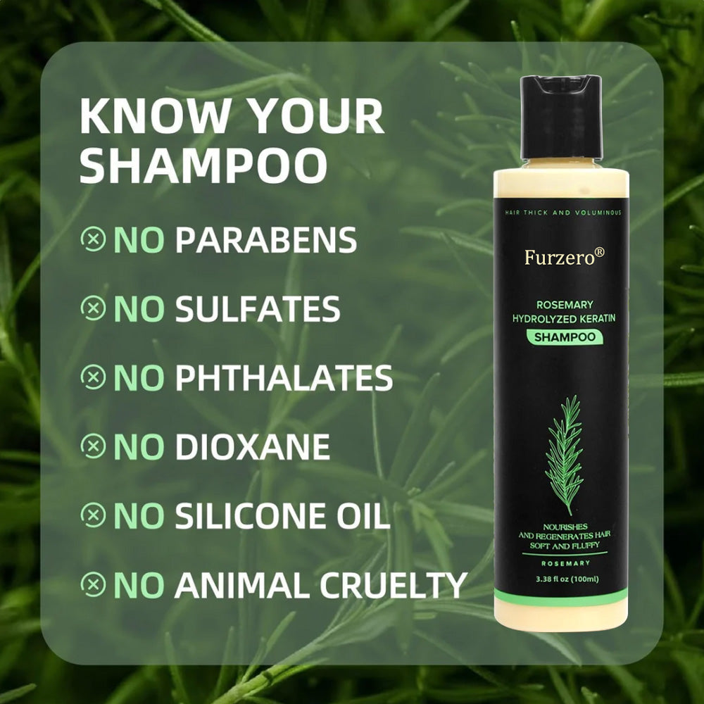 🔥LAST DAY 50% OFF - 🌿Furzero® Organic Rosemary Hair Growth Shampoo