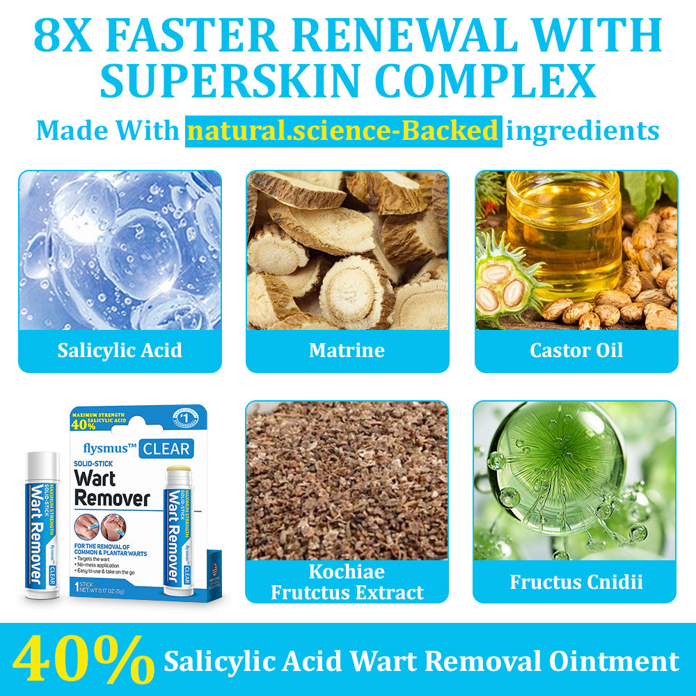 flysmus™ WartStick Maximum Strength Salicylic Acid Solid Stick