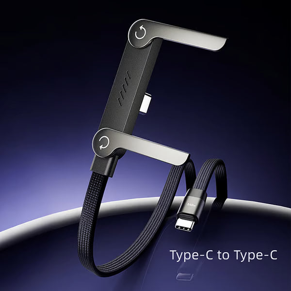 ⚡📱MFi-Certified 2-in-1 Fast Charging Cable with Built-In Phone Stand – Ultra-Fast 240W Power, Official Apple Authorized✅