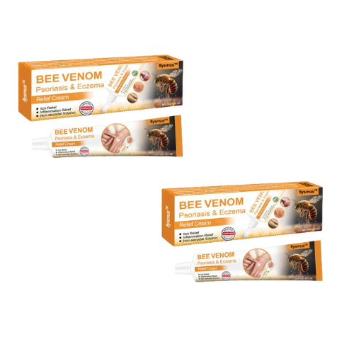 flysmus™ Bee Venom Eczema & Psoriasis Relief Cream – Soothes & Relieves Itching