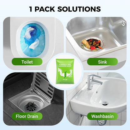🏠👨‍🔧Powerful Daily Drain Cleaning Powder – Fast-Acting, Safe & Gentle for Kitchens, Bathrooms & Showers 💥