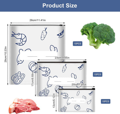 🔥🔥Reusable Aluminium Foil Sealable Storage Bags — Keep Food Fresh For Longer