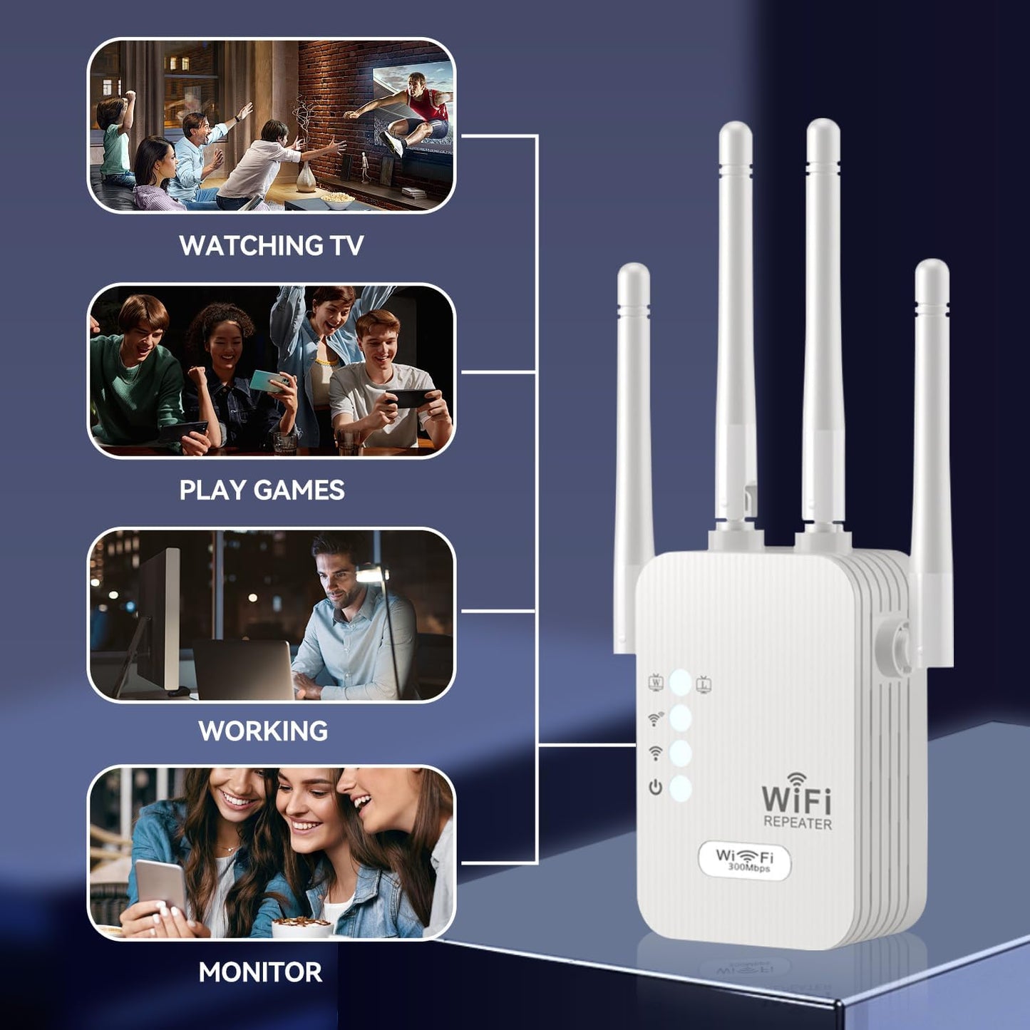 📶⚡ 2025 Strongest 6-Antenna WiFi Extender