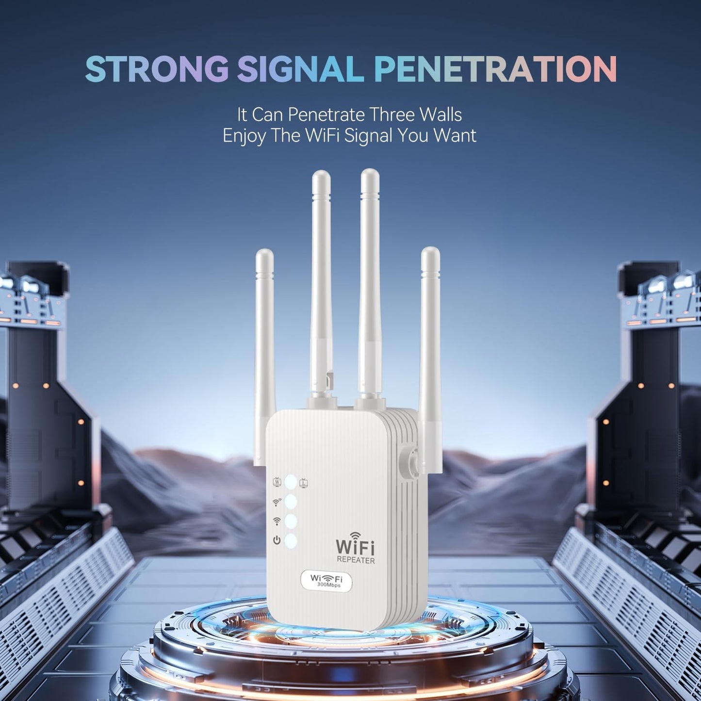 📶⚡ 2025 Strongest 6-Antenna WiFi Extender