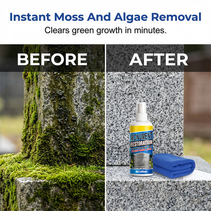 🔥Fast-Acting Headstone Restoration & Cleaning Spray — Decades of Grime Gone in Minutes