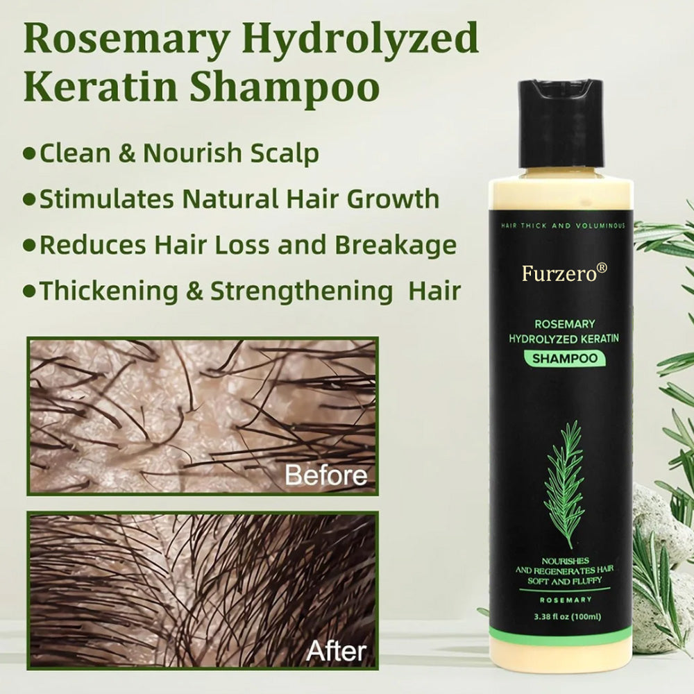🔥LAST DAY 50% OFF - 🌿Furzero® Organic Rosemary Hair Growth Shampoo