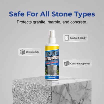 🔥Fast-Acting Headstone Restoration & Cleaning Spray — Decades of Grime Gone in Minutes