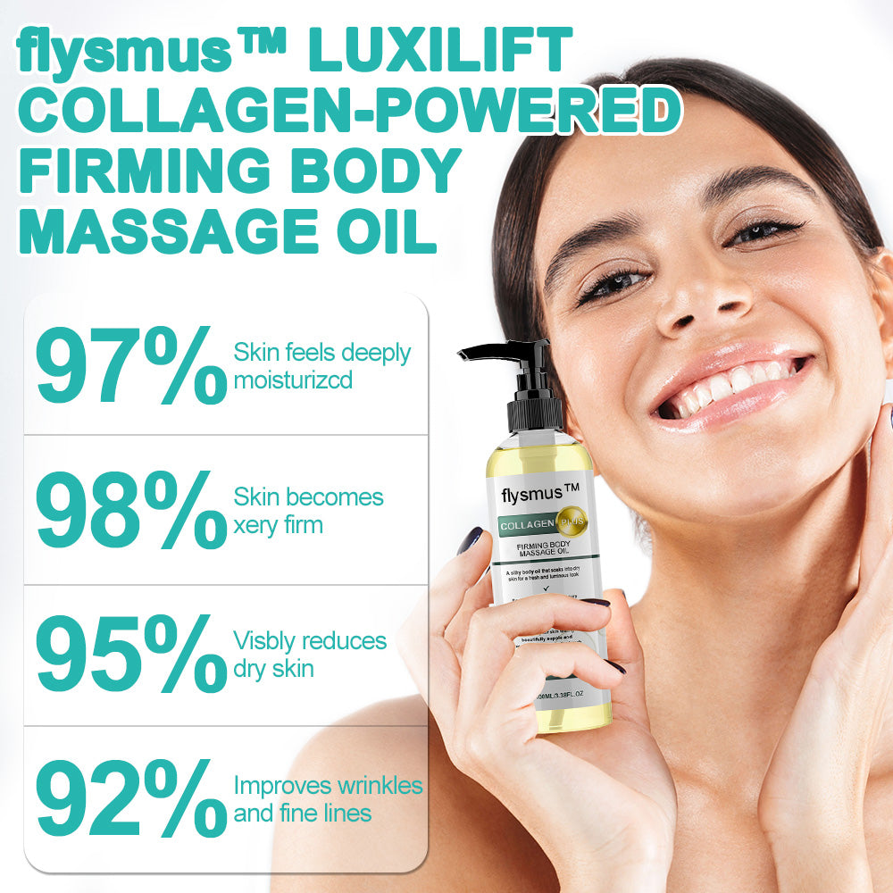 flysmus™ Collagen-Powered Firming Body Massage Oil(👩‍⚕️Targets Stretch Marks & Cellulite)
