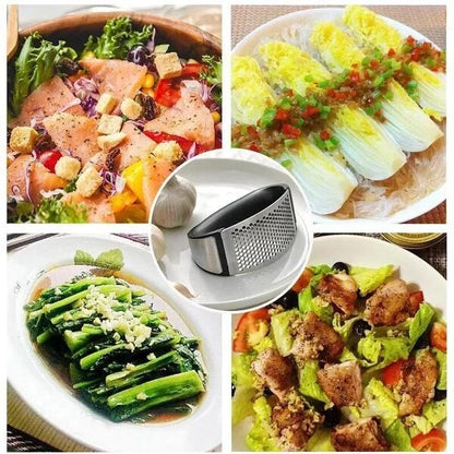 up✨ Premium Stainless Steel Garlic Rocker – Crush & Mince in Seconds (Dishwasher Safe)