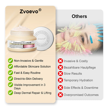 UK 🧑‍⚕️ 𝐙𝐯𝐨𝐞𝐯𝐨® Confidence in a Cream – Hydrating & Age-Defying Face Moisturiser, Visibly Reduces Fine Lines & Wrinkles