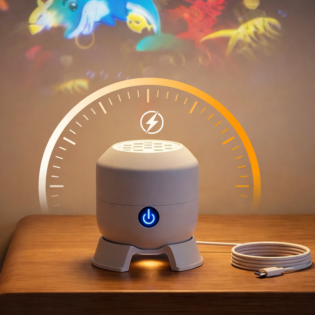 🎁❄️Dynamic Rotating LED Projector Light - The Perfect Soothing Bedtime Companion for Your Nursery