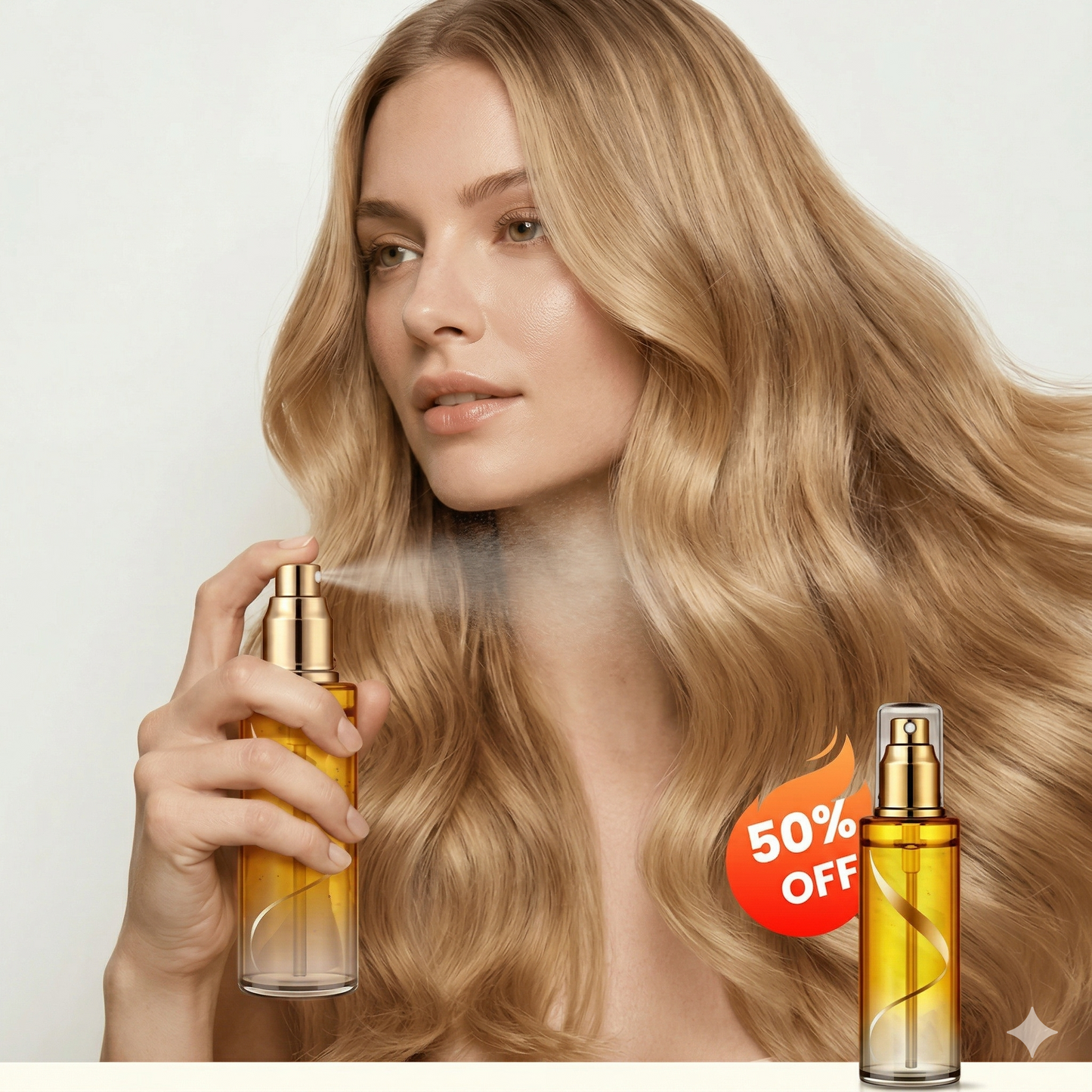 🧚Protein Repair 3-in-1 Hair Oil Spray – Smooth, Shine & Frizz Control