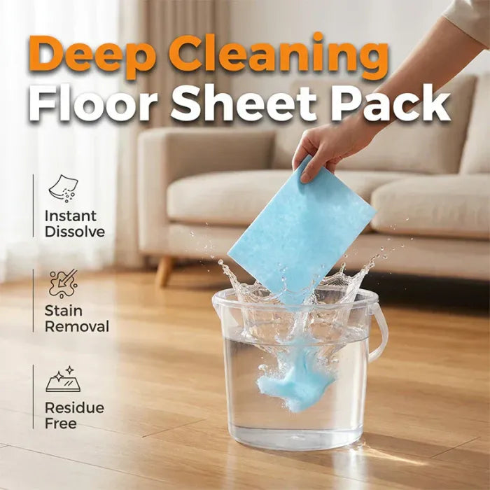 🔥 Water-Soluble Floor Cleaning Sheets