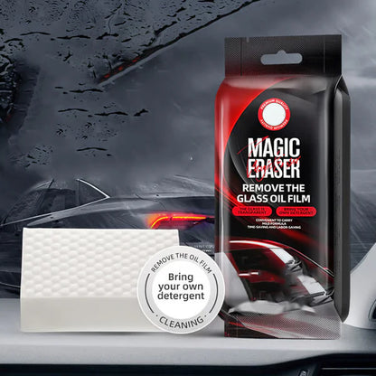 🚗✨ Car Glass Film Magic Cleaning Sponge – Effortlessly Removes Oil Film & Streaks for Crystal-Clear Visibility