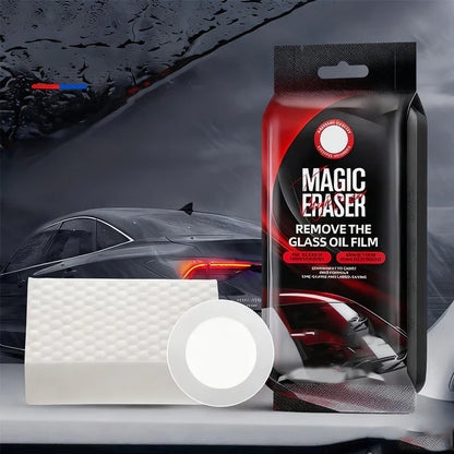 🚗✨ Car Glass Film Magic Cleaning Sponge – Effortlessly Removes Oil Film & Streaks for Crystal-Clear Visibility