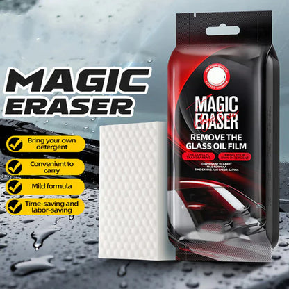🚗✨ Car Glass Film Magic Cleaning Sponge – Effortlessly Removes Oil Film & Streaks for Crystal-Clear Visibility